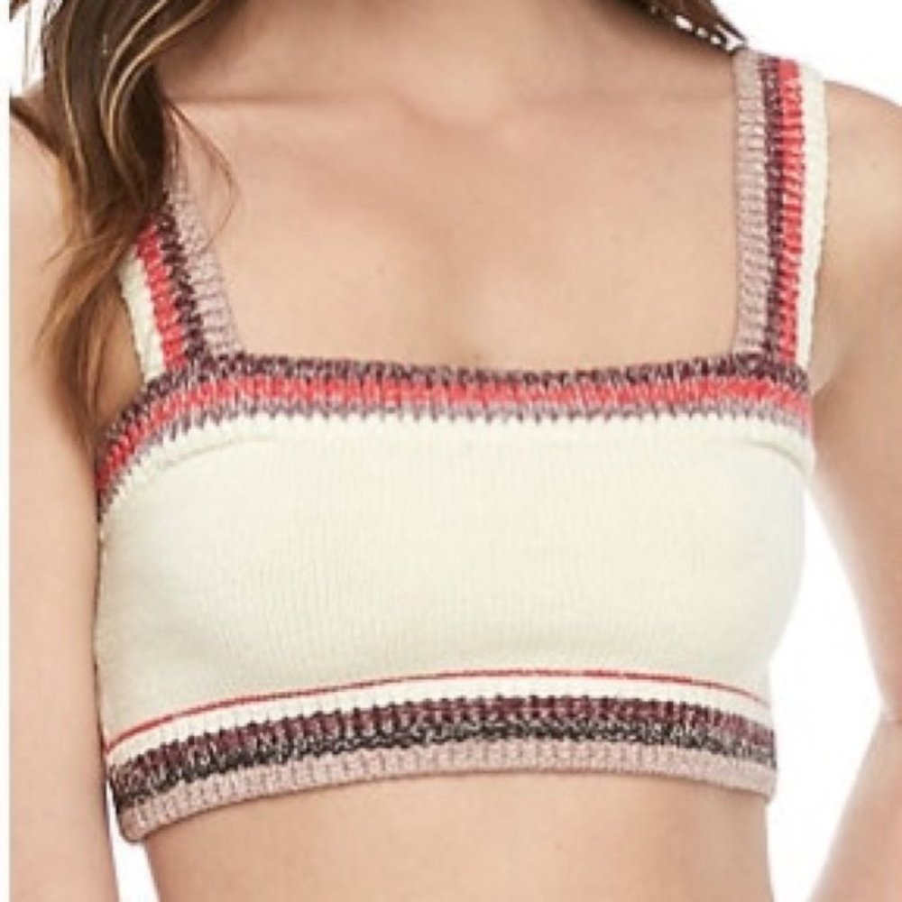 Free People In The Sun sweater knit bralette S new